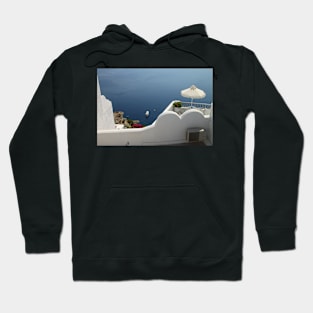 Balcony Oia, Santorini, Greek Islands Hoodie